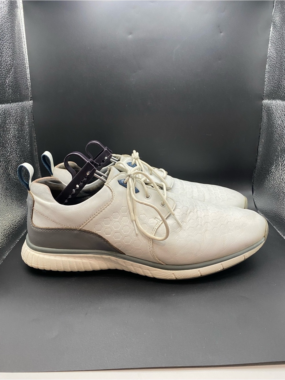 Johnston & Murphy Mens Golf Shoes White XC4 Waterproof Spikeless Size 11 M